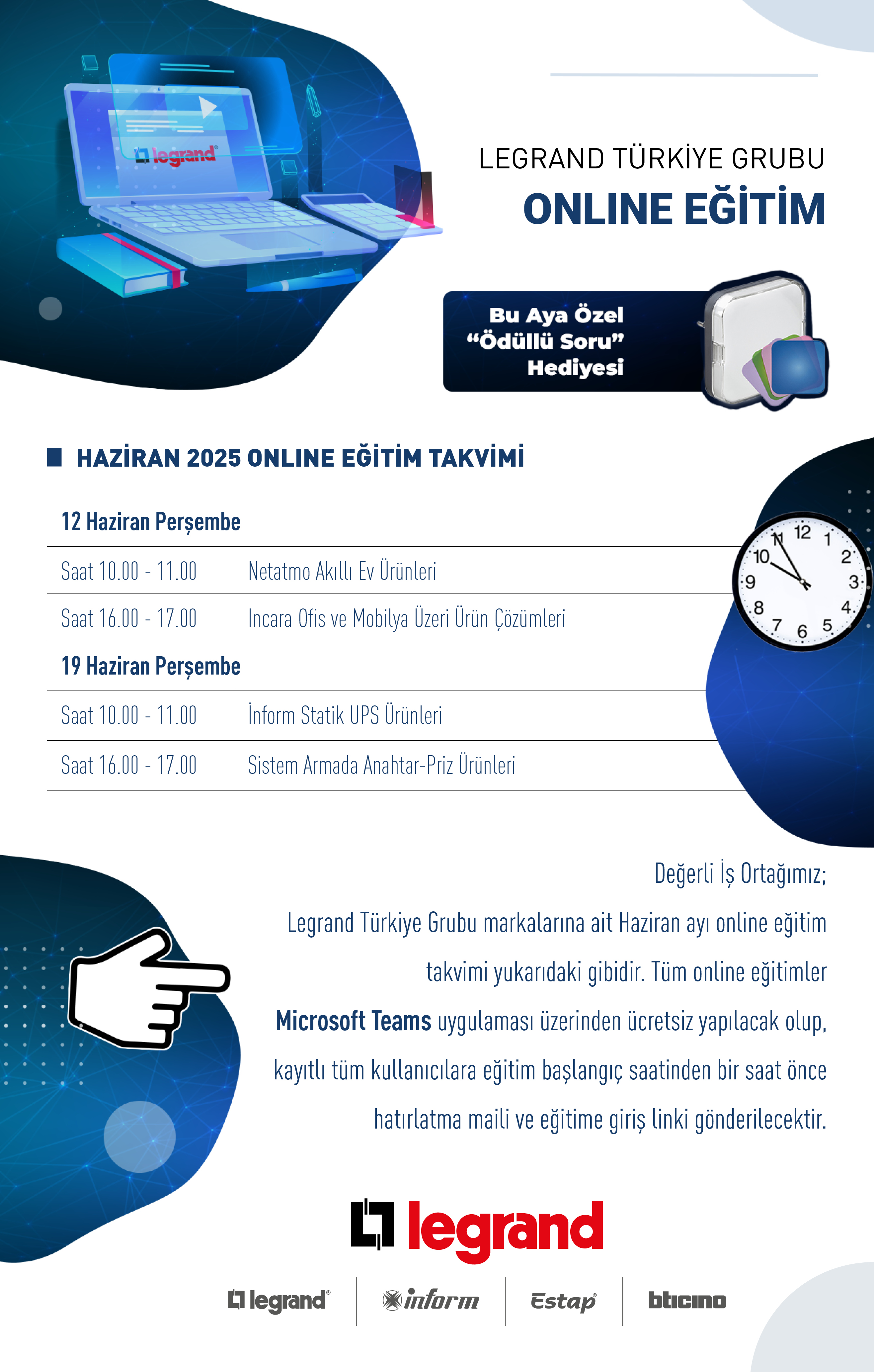 Online Eğitim Haziran Ayı Takvimi