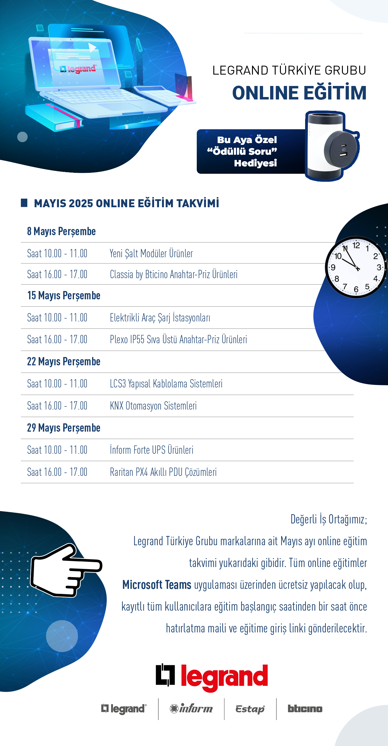 Online Eğitim Mayıs Ayı Takvimi