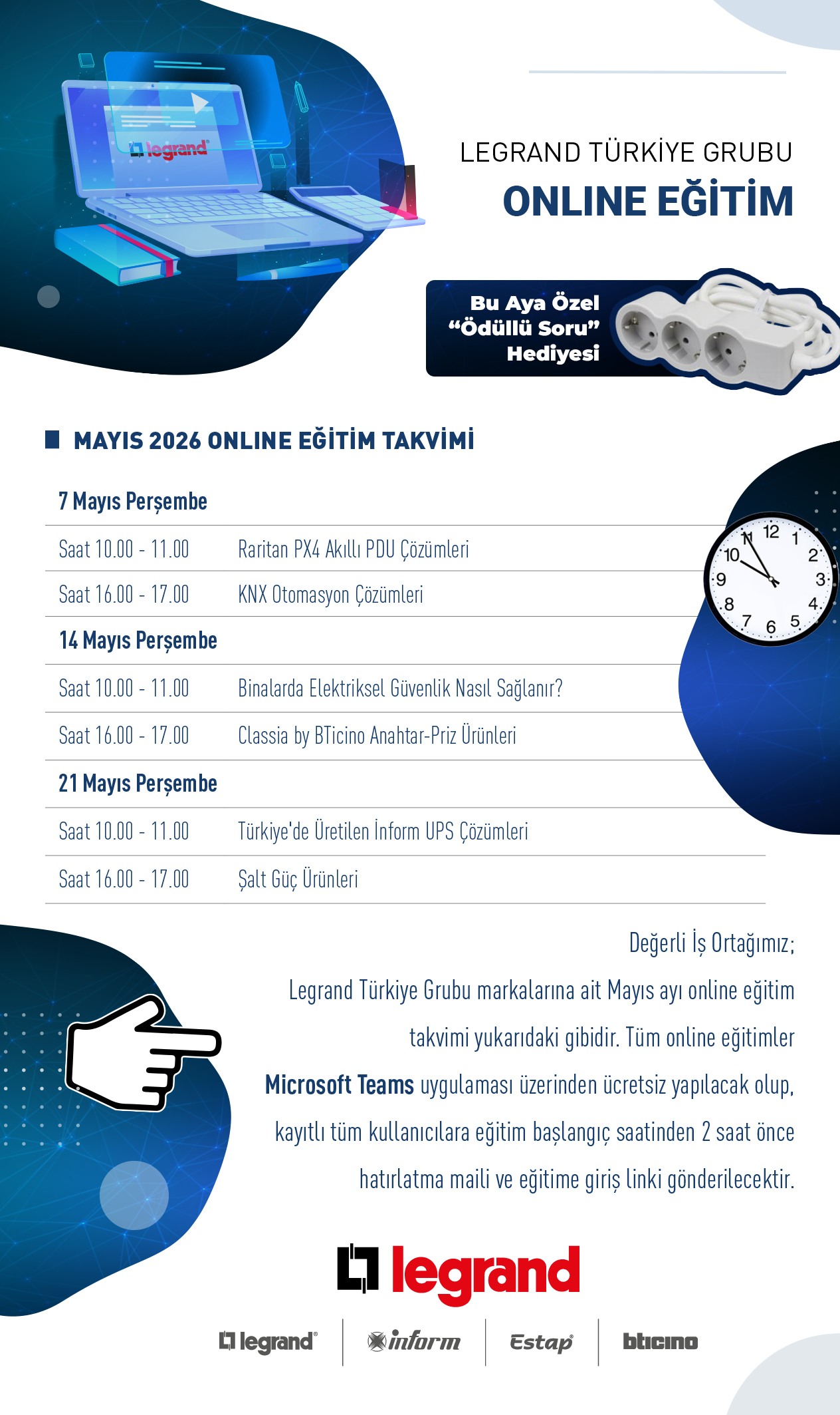 Online Eğitim Mayıs Ayı Takvimi